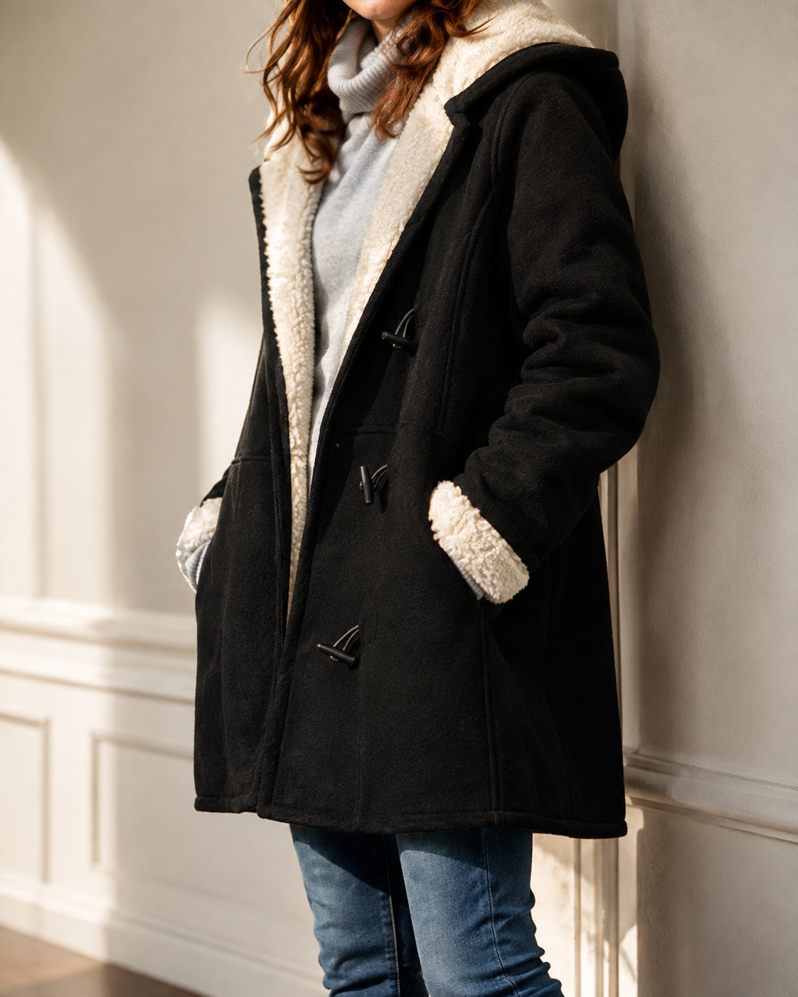 Camille | Women's Duffle Coat, Wool Blend Outerwear