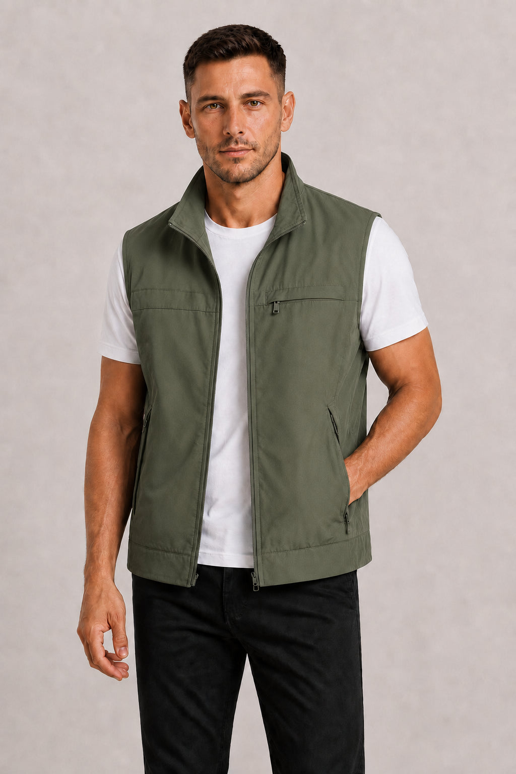 Corentin | Men's Zip Gilet, Lightweight Vest