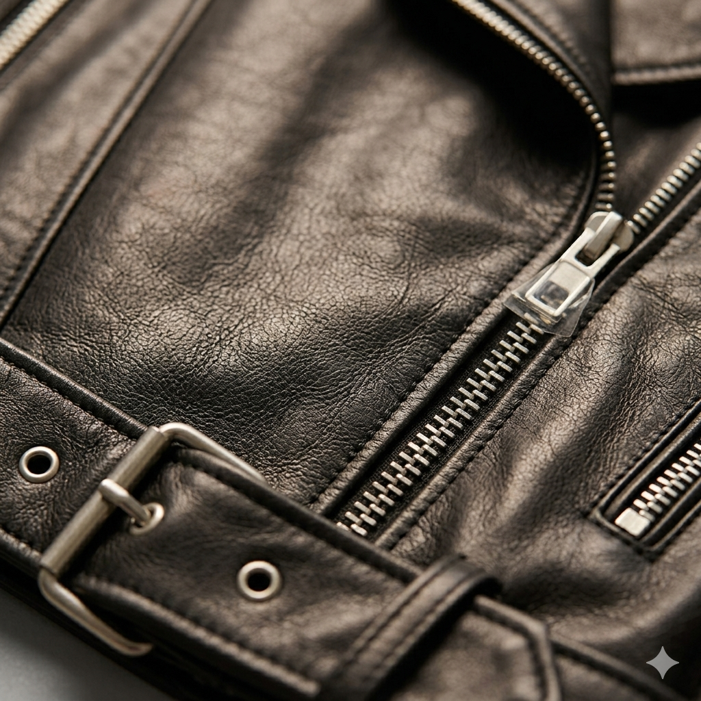 Elise | Women's Cropped Moto Leather Jacket, Biker Jacket