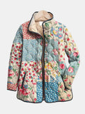 Liora | Women's Quilted Jacket, Charming Floral Print