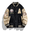 Rocco | Men's Baseball Jacket, Retro Letter Patch Design