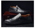 Daan | Men's Classic Leather Shoes, Suede Loafers