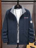 Bram | Men's Fleece Jacket, High-Collar Outerwear