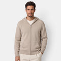 Adrian | Men's Merino Wool Hooded Jacket, Full-Zip Outerwear
