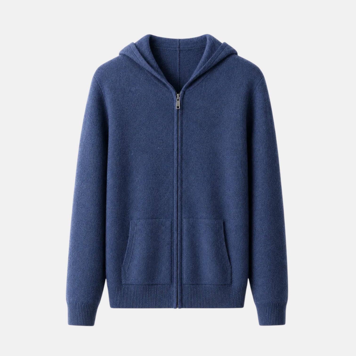 Adrian | Men's Merino Wool Hooded Jacket, Full-Zip Outerwear