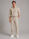 Osiris | Men's Linen-Look Two-Piece Set, Shirt and Drawstring Trousers