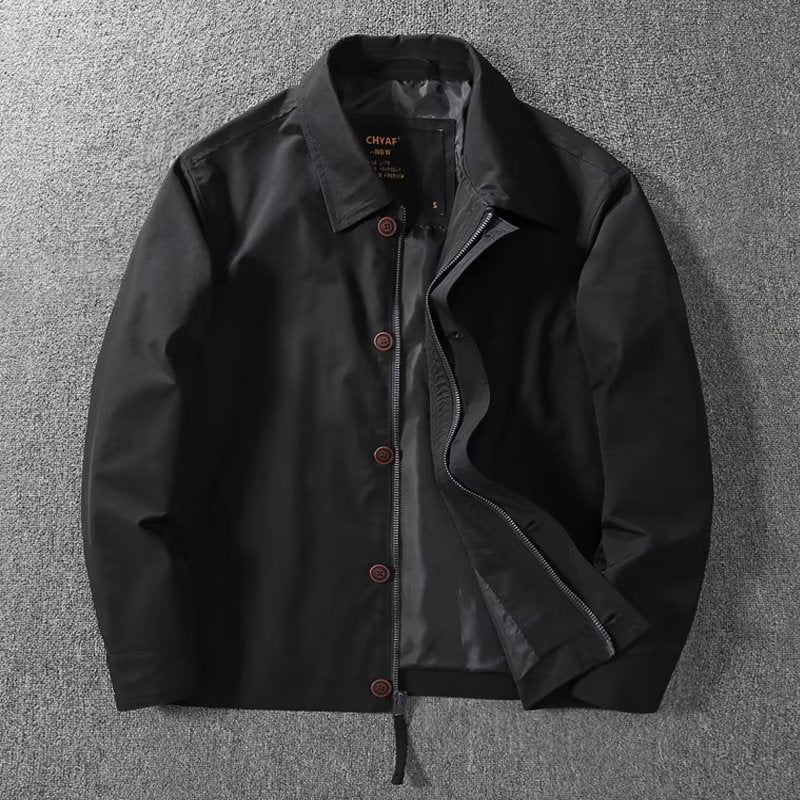 Dante | Men's Nylon Windbreaker Jacket, Notch Collar