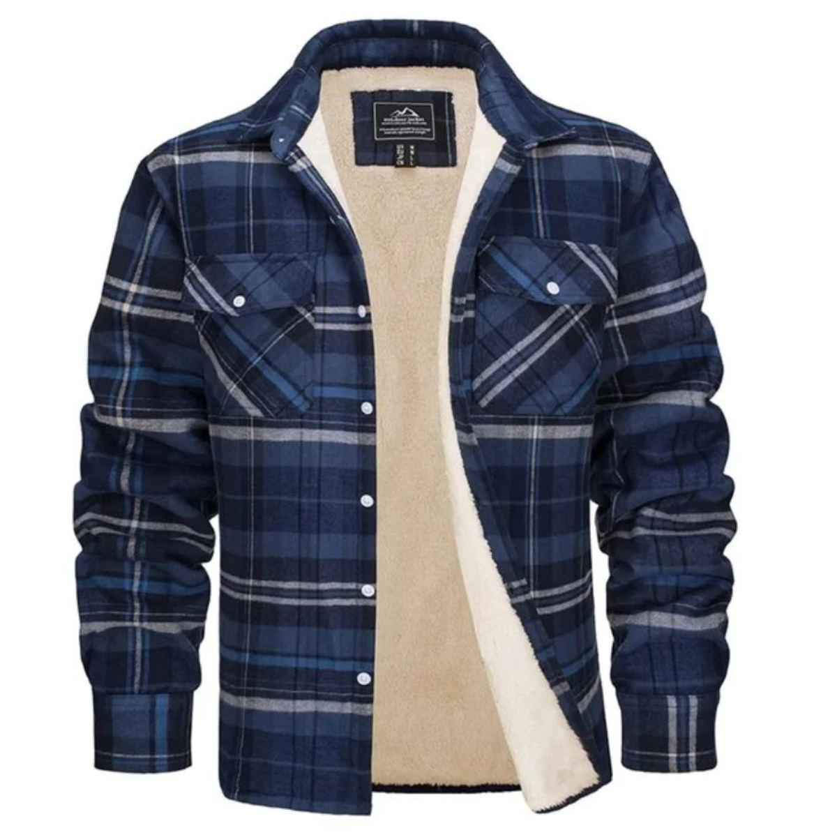 Wallace | Men's Plaid Shirt Jacket, Sherpa Lined Outerwear