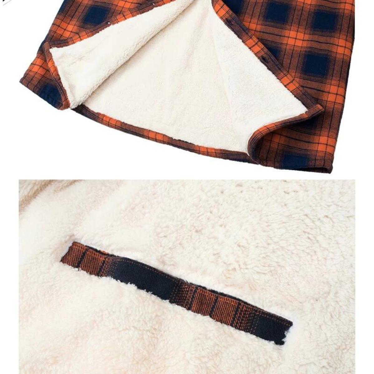 Wallace | Men's Plaid Shirt Jacket, Sherpa Lined Outerwear