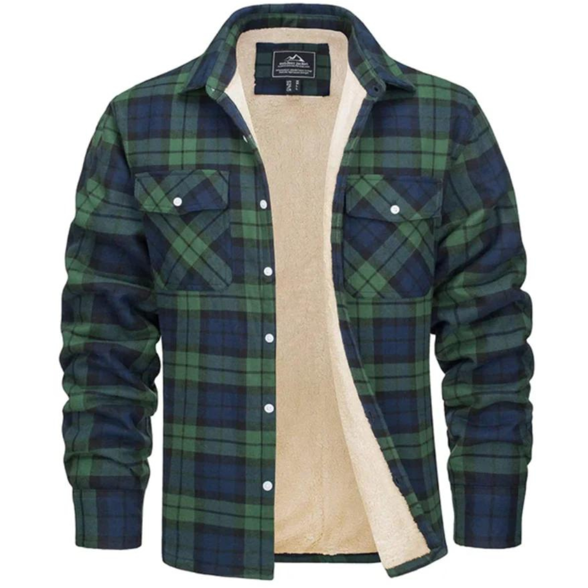 Wallace | Men's Plaid Shirt Jacket, Sherpa Lined Outerwear
