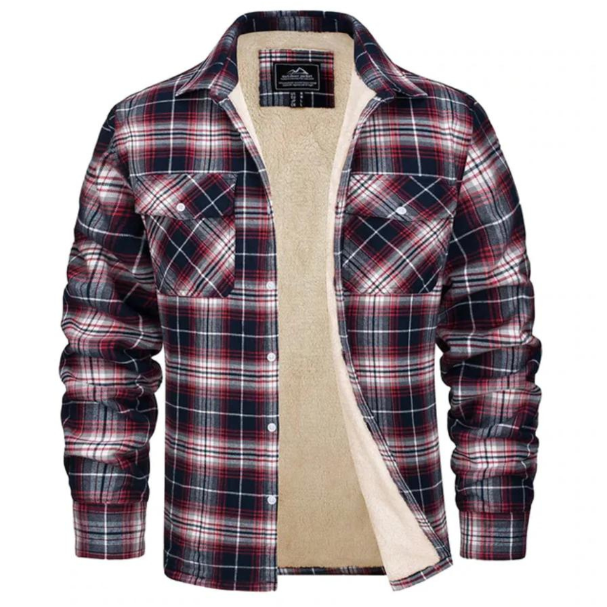 Wallace | Men's Plaid Shirt Jacket, Sherpa Lined Outerwear