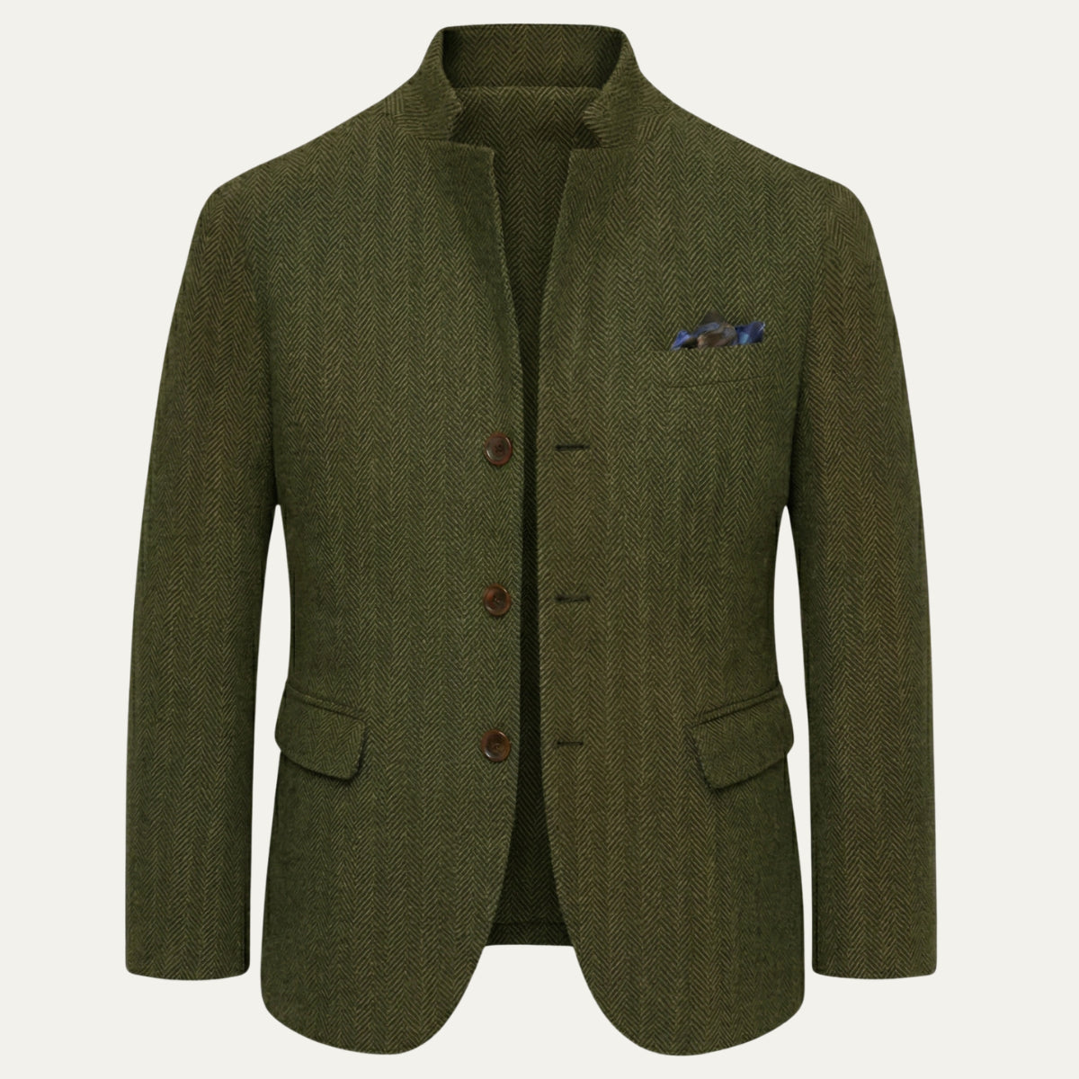 Emilio | Men's Tweed Blazer, Single-Breasted Smart Jacket