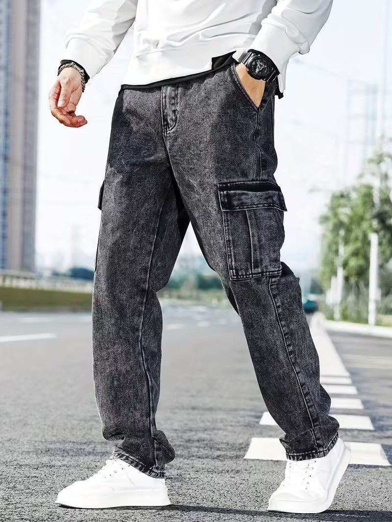 Beckett | Men's Cargo Pants, Faded Wash Trousers