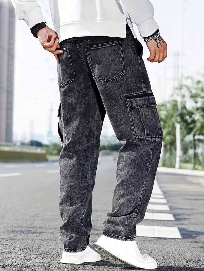 Beckett | Men's Cargo Pants, Faded Wash Trousers