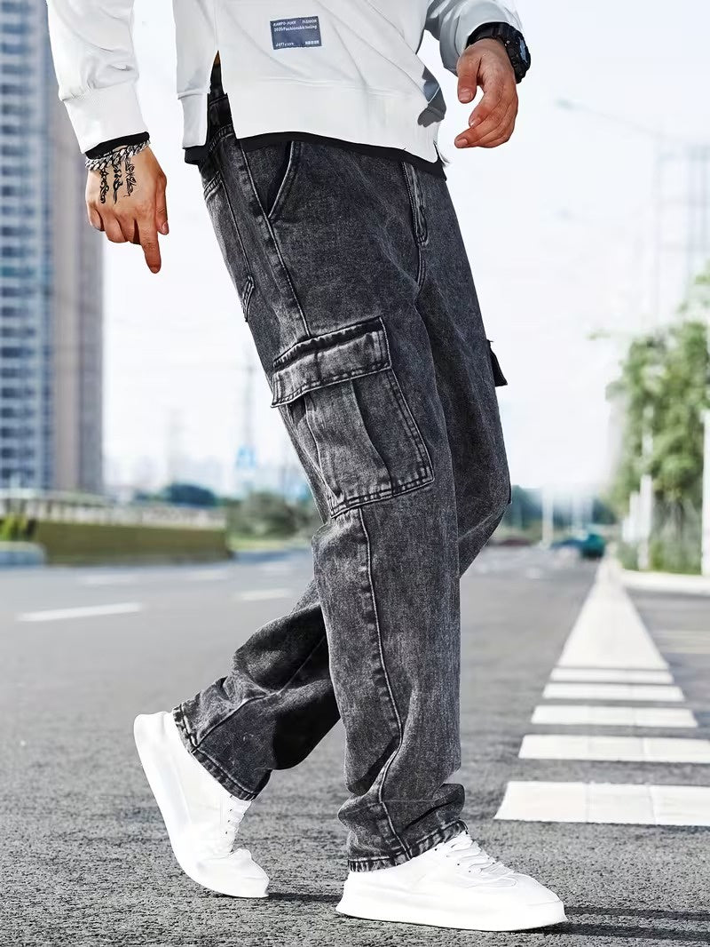 Beckett | Men's Cargo Pants, Faded Wash Trousers