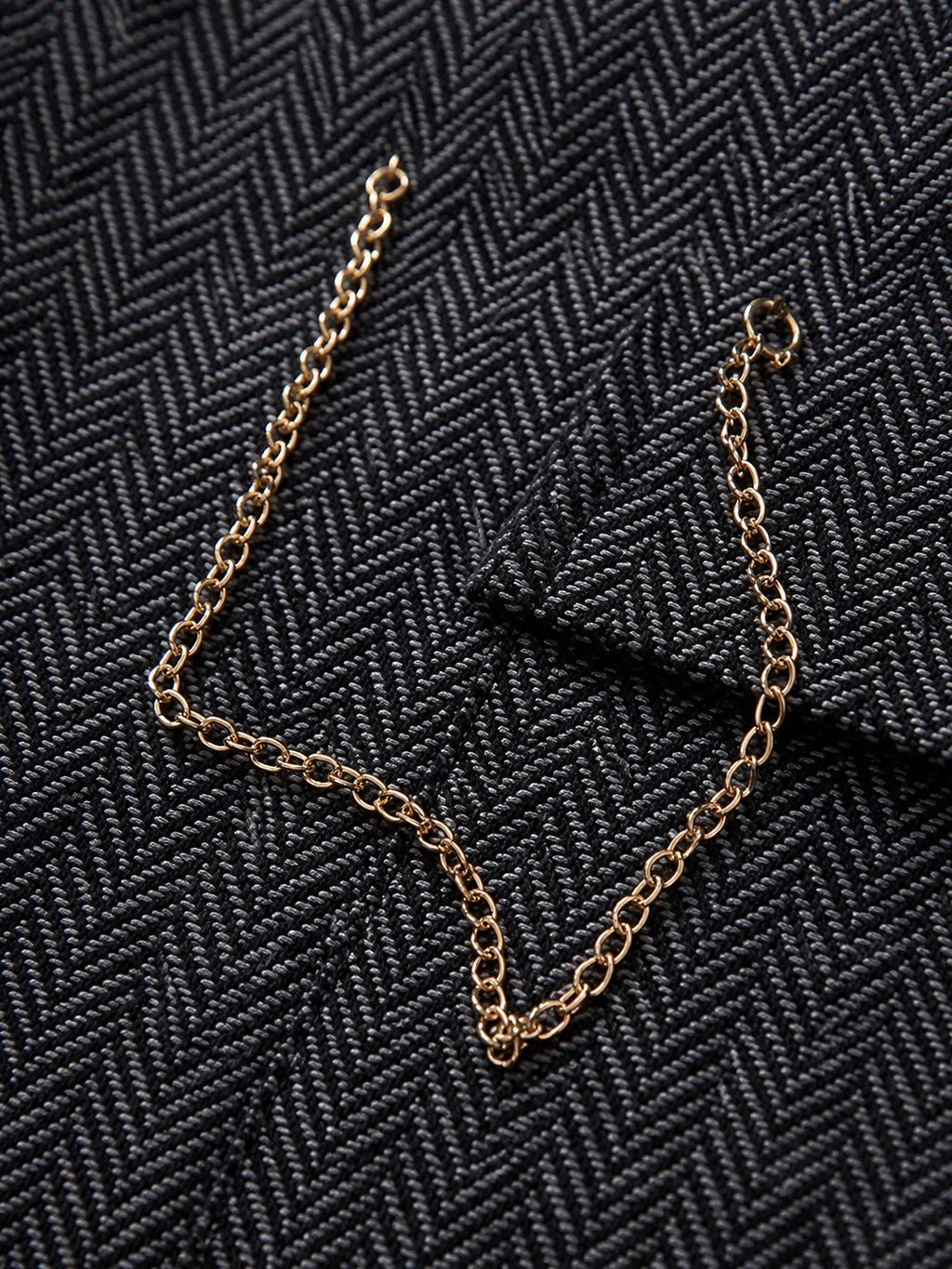 Thaddeus | Men's Tailored Herringbone Waistcoat, Vintage Smart-Casual Style