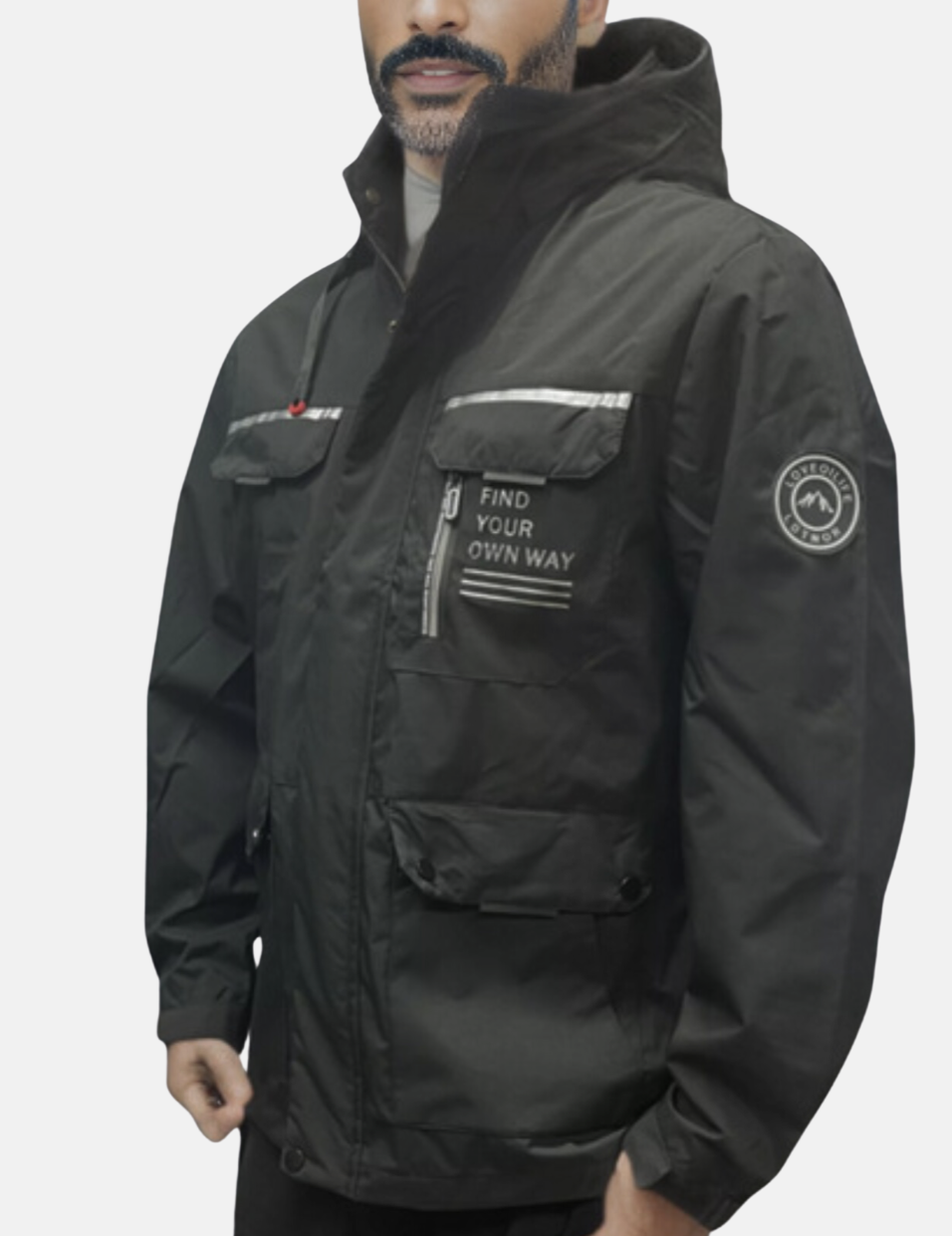 Legend | Men's Waterproof Jacket, Detachable Hood