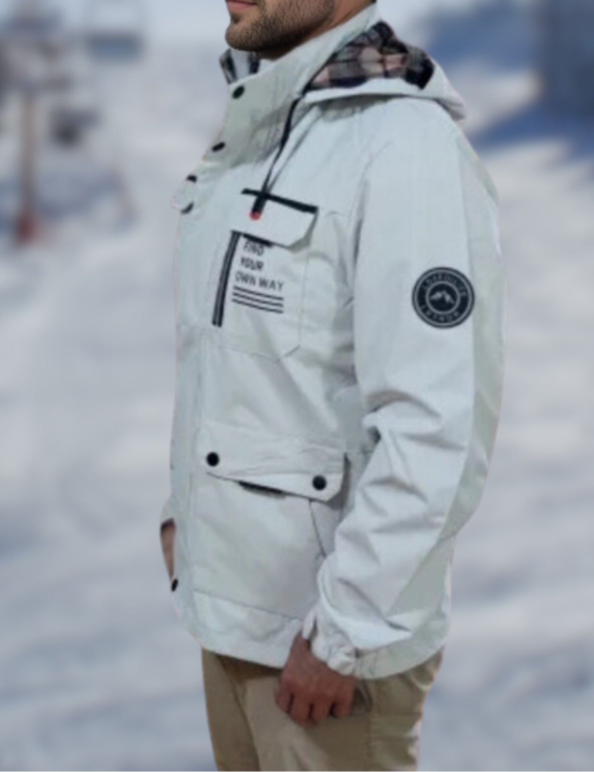 Legend | Men's Waterproof Jacket, Detachable Hood