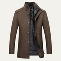 Percival | Men's Wool-Blend Trench Coat, Double-Breasted Outerwear