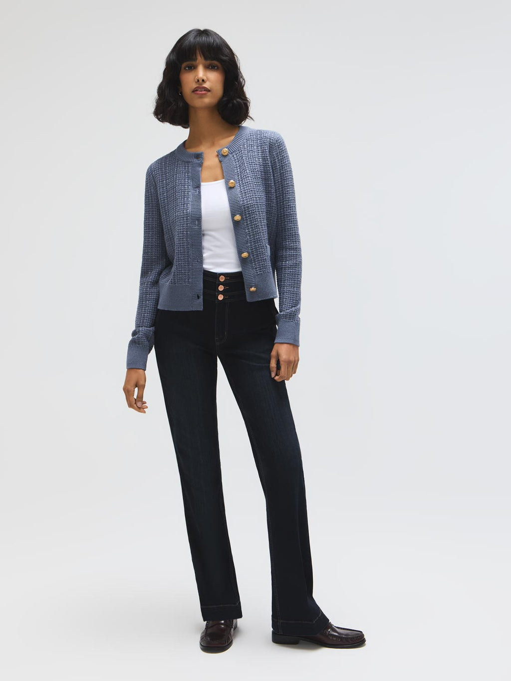 Odette | Women's Cardigan, Cotton Blend Button-Front