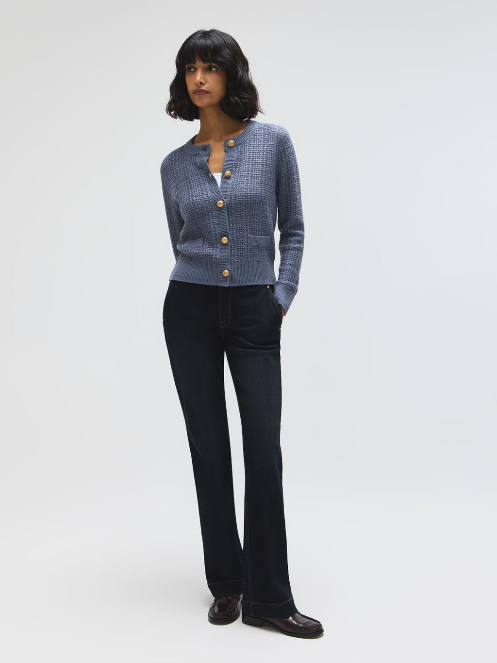 Odette | Women's Cardigan, Cotton Blend Button-Front