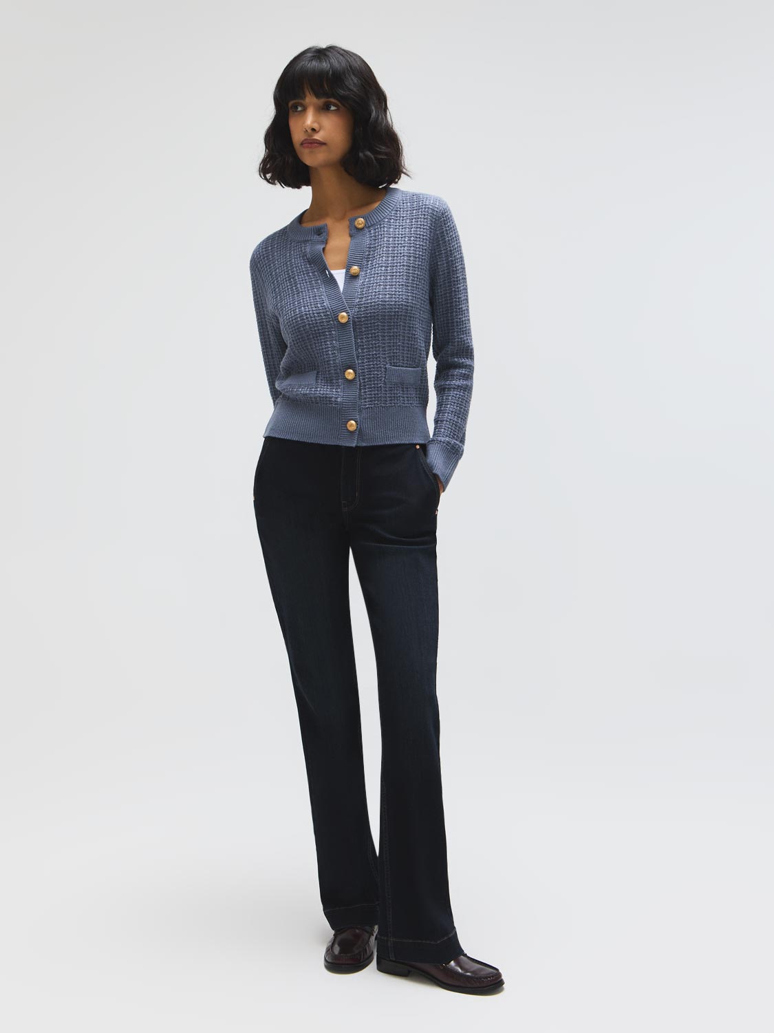 Odette | Women's Cardigan, Cotton Blend Button-Front