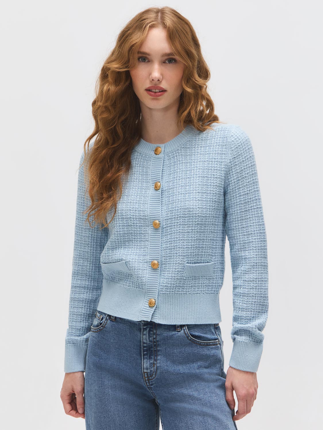 Odette | Women's Cardigan, Cotton Blend Button-Front