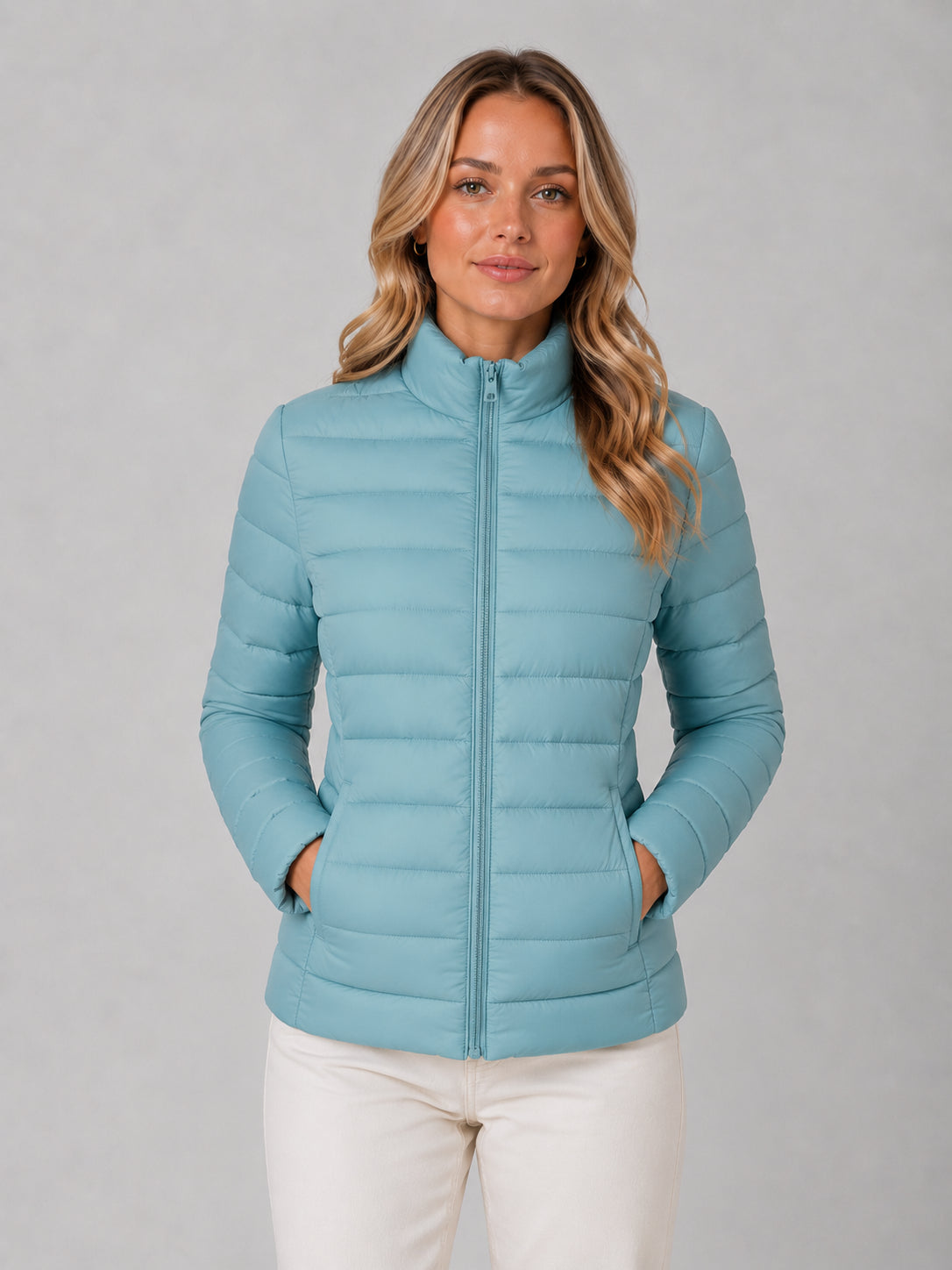 Priya | Women's Lightweight Puffer Jacket, Slim Fit