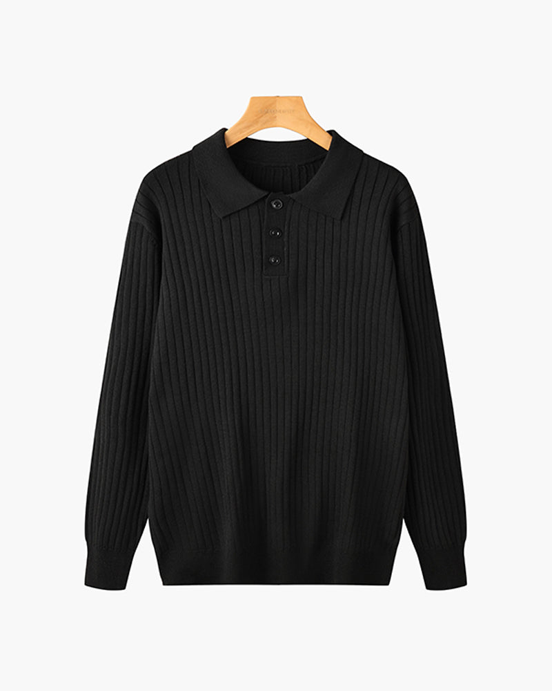 Roland | Men's Old Money Polo, Classic Knit