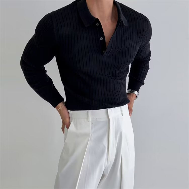 Roland | Men's Old Money Polo, Classic Knit