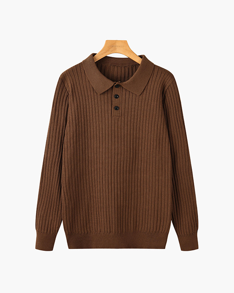 Roland | Men's Old Money Polo, Classic Knit