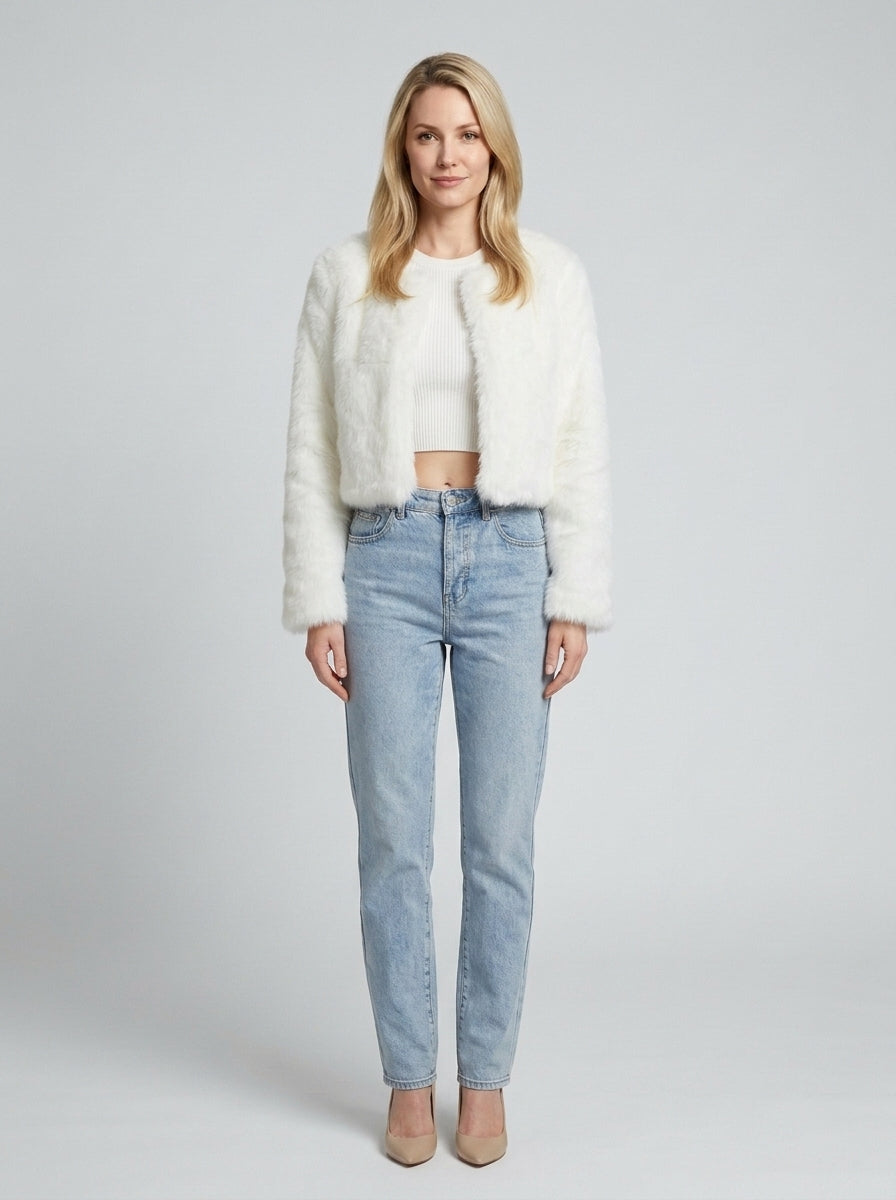 Vera | Women's Textured Fleece Jacket, Soft Jacket
