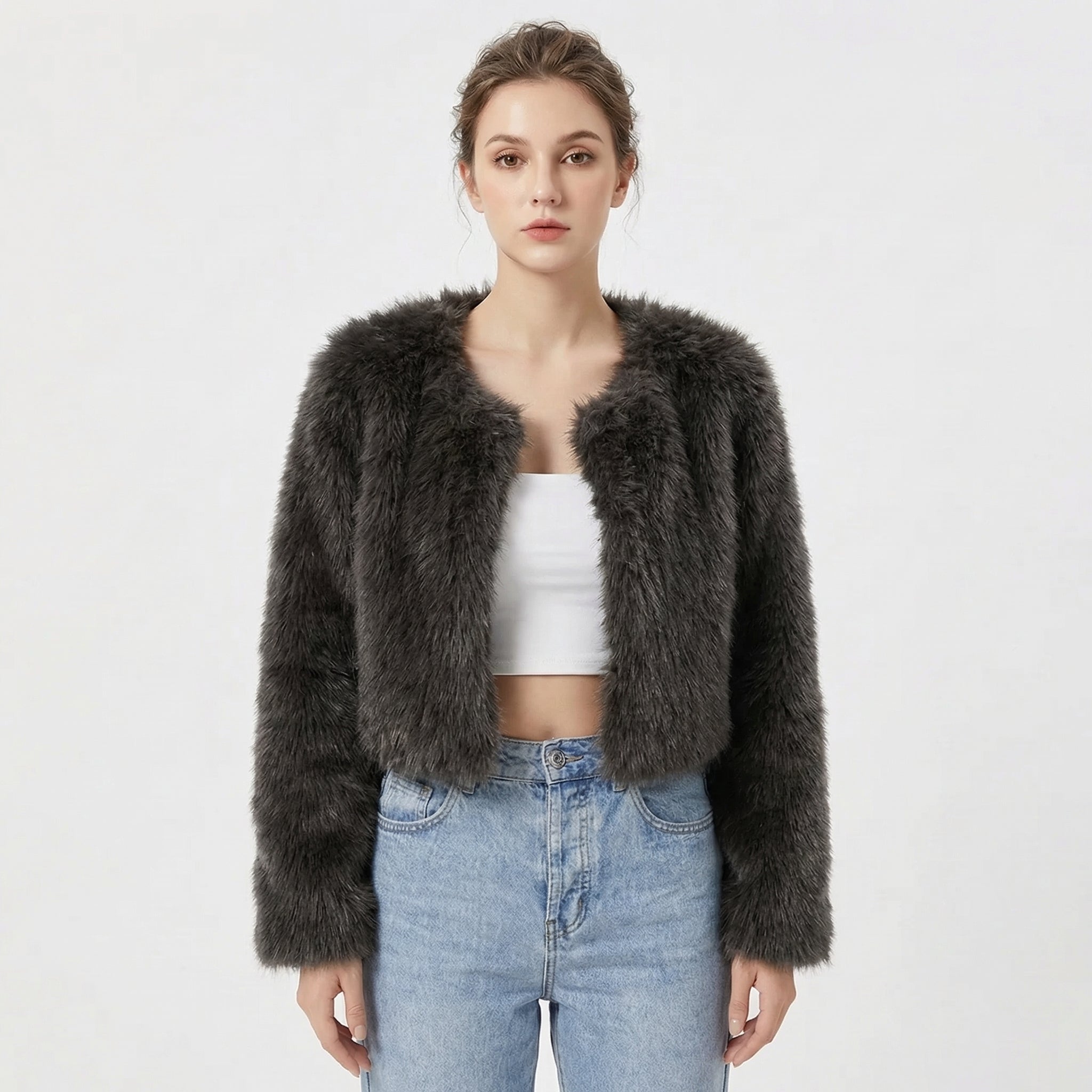Vera | Women's Textured Fleece Jacket, Soft Jacket