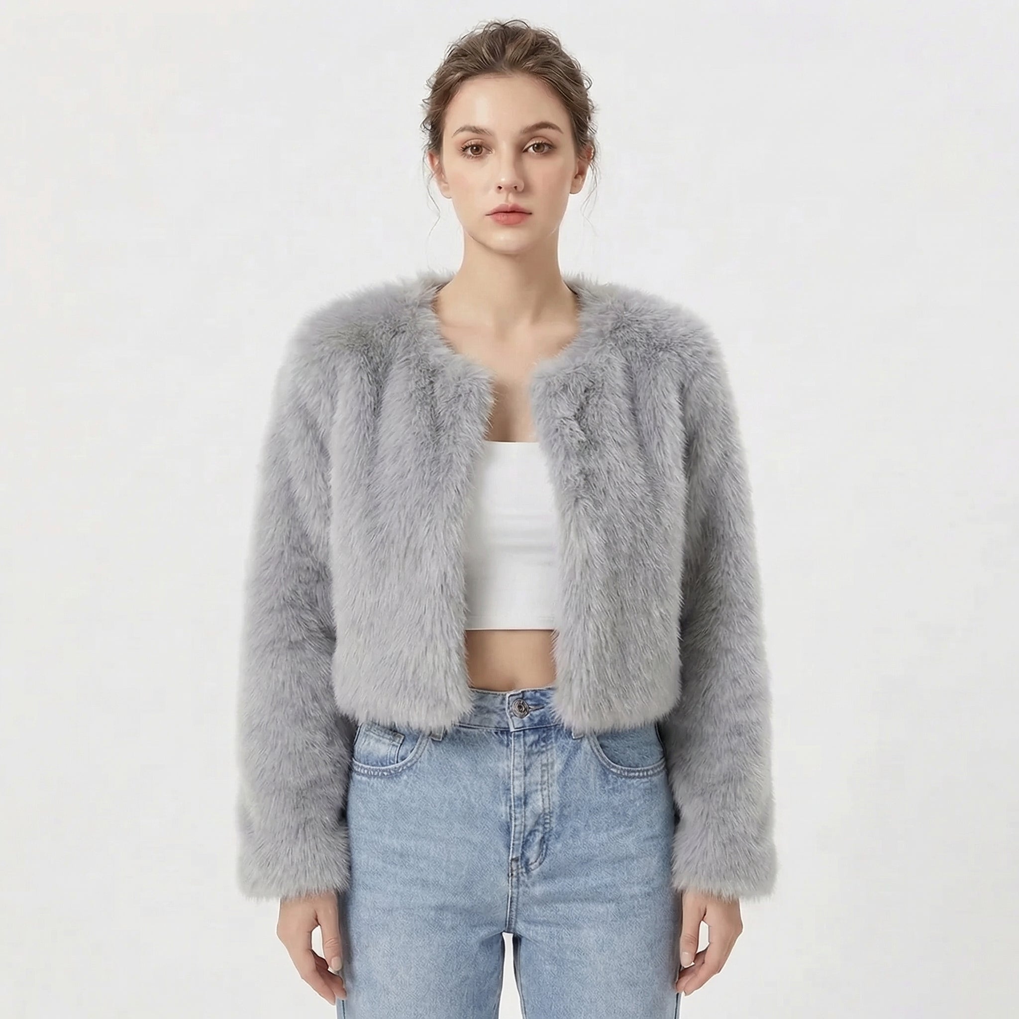 Vera | Women's Textured Fleece Jacket, Soft Jacket