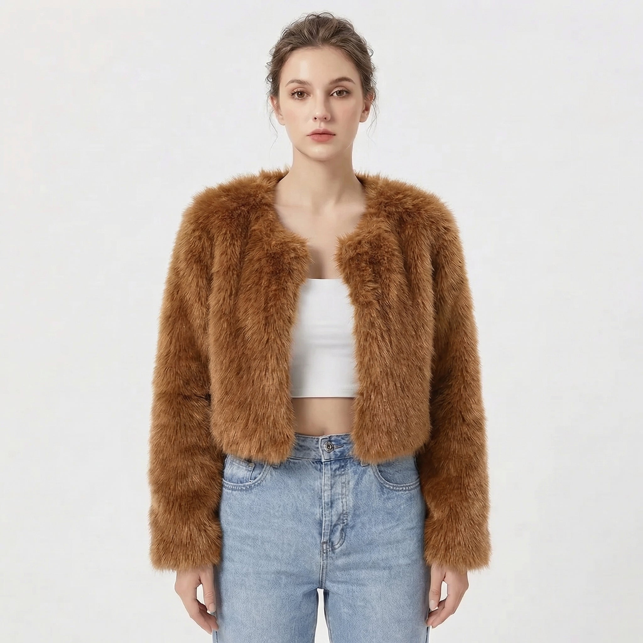 Vera | Women's Textured Fleece Jacket, Soft Jacket