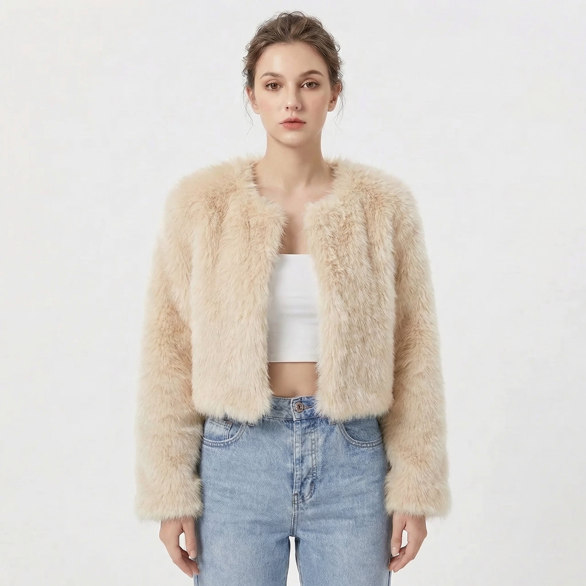 Vera | Women's Textured Fleece Jacket, Soft Jacket