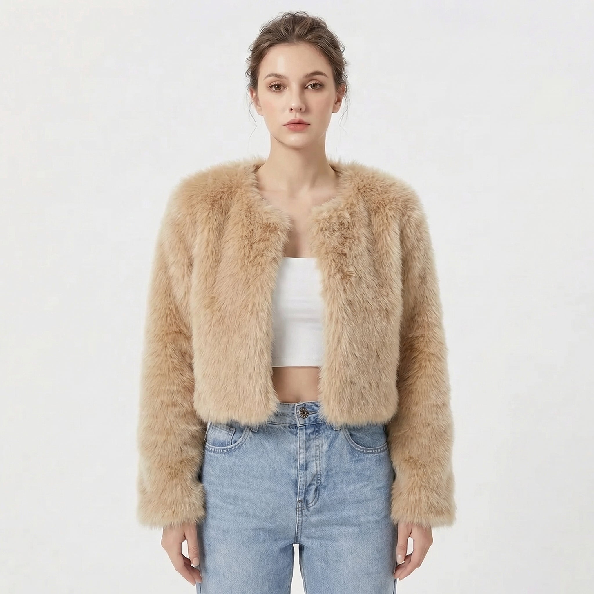 Vera | Women's Textured Fleece Jacket, Soft Jacket