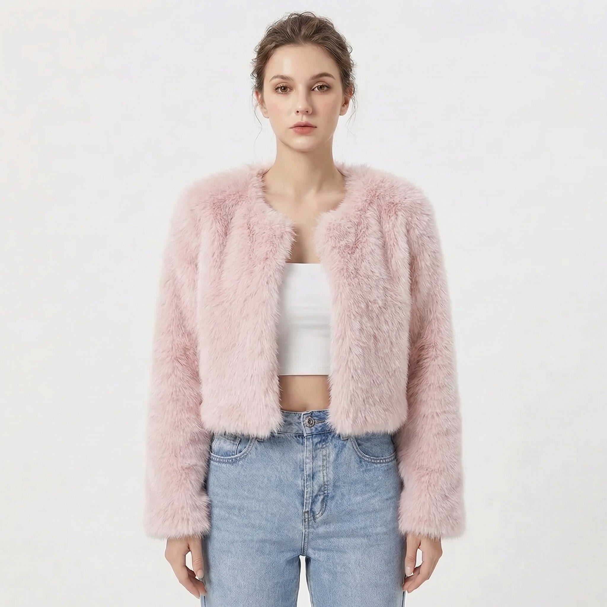 Vera | Women's Textured Fleece Jacket, Soft Jacket