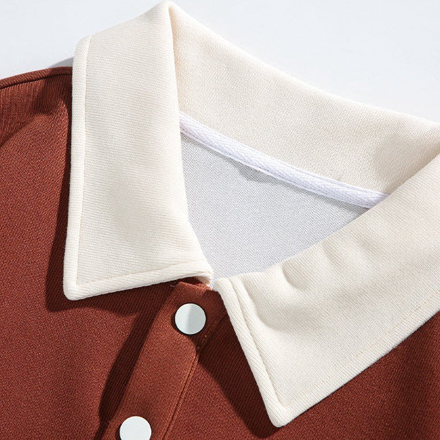Wesley | Men's Polo Sweatshirt, Cotton Knit