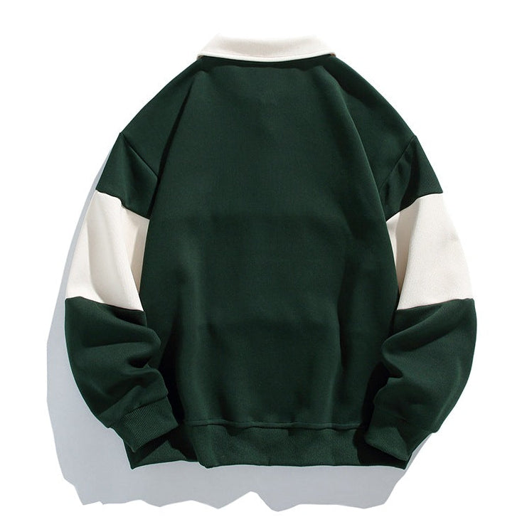 Wesley | Men's Polo Sweatshirt, Cotton Knit