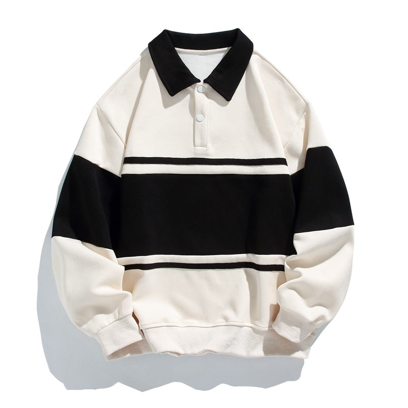 Wesley | Men's Polo Sweatshirt, Cotton Knit