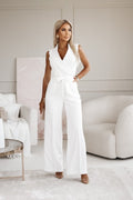 Delphine | Women's Belted Jumpsuit, Fitted Occasion Piece