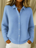 Harlow | Women's Cozy Knit Cardigan, Button-Front Longline