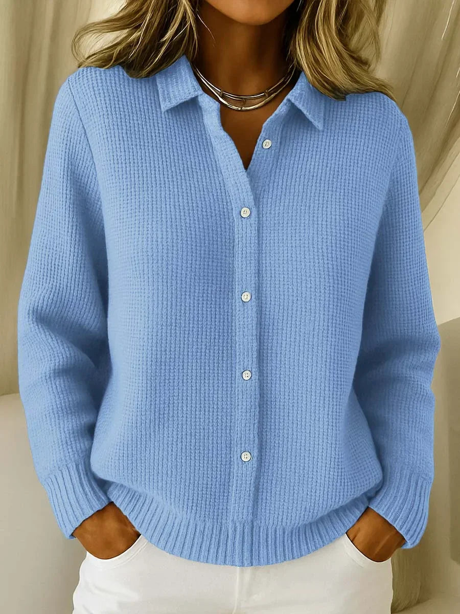 Harlow | Women's Cozy Knit Cardigan, Button-Front Longline