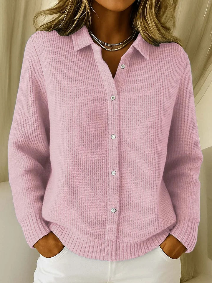 Harlow | Women's Cozy Knit Cardigan, Button-Front Longline