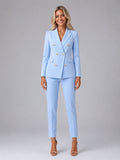 Aurelia | Women's Double-Breasted Blazer Set, Tailored Two-Piece Co-Ord