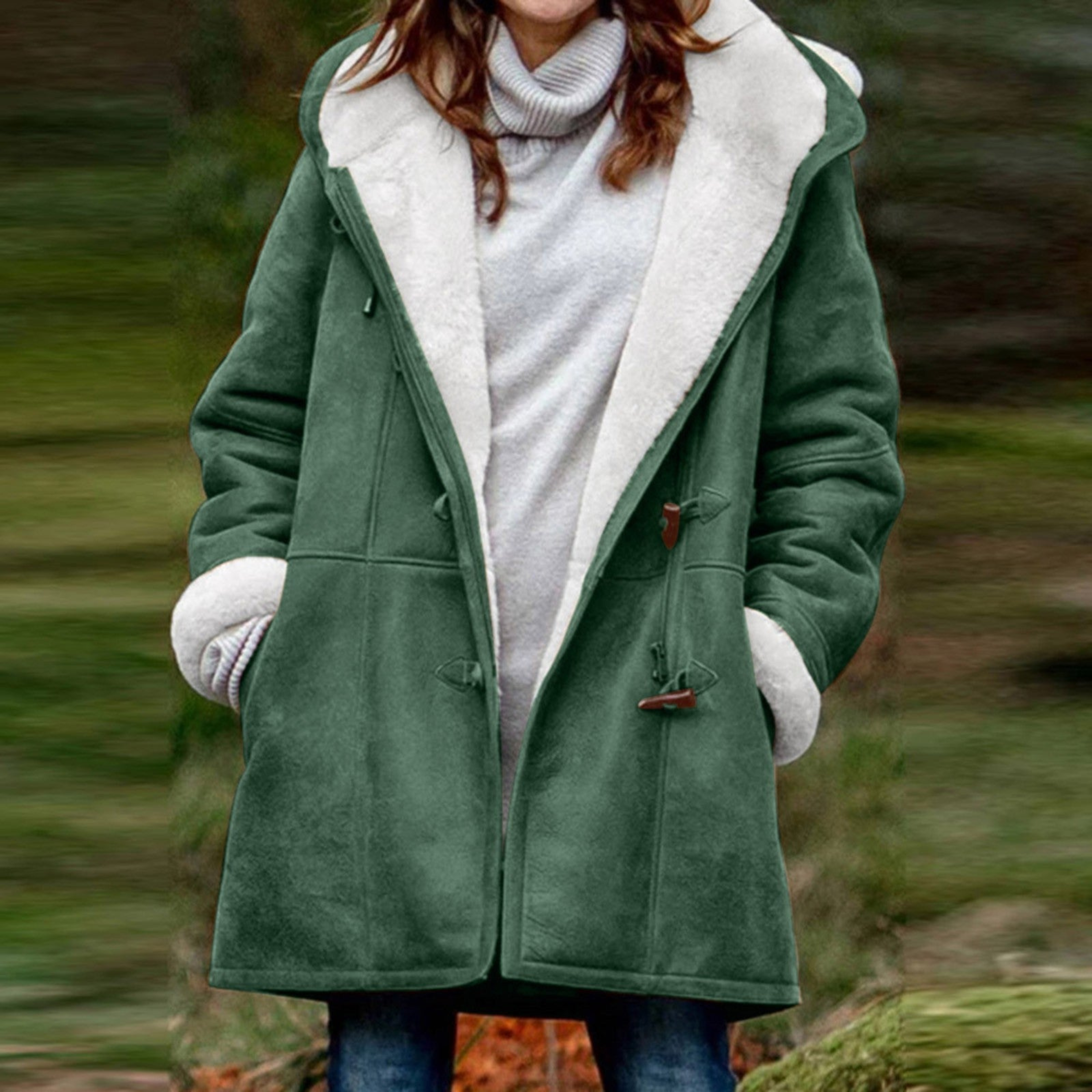 Camille | Women's Duffle Coat, Wool Blend Outerwear