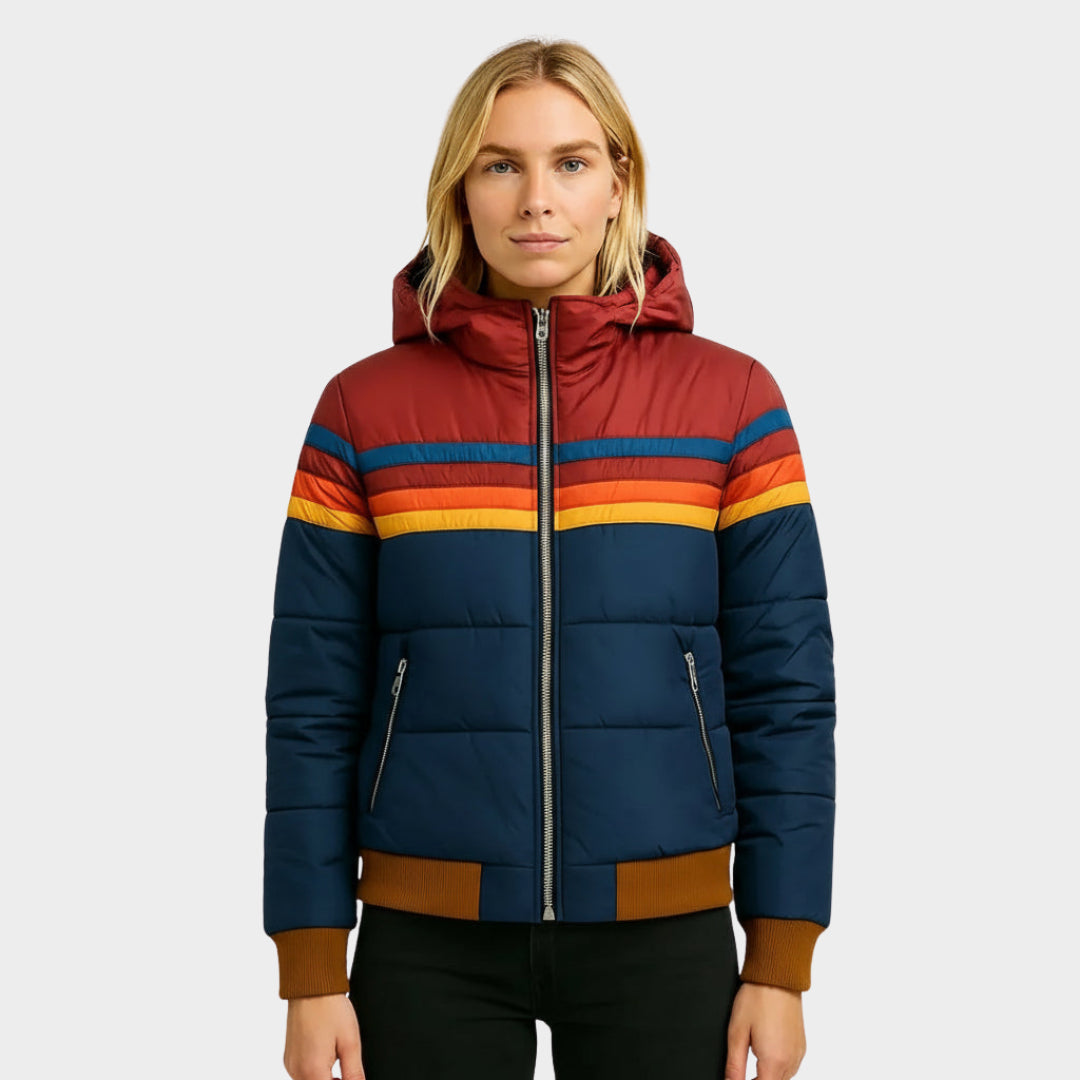 Amara | Women's Puffer Jacket, Hooded Insulated Outerwear