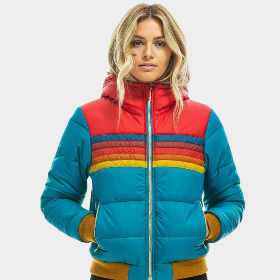 Amara | Women's Puffer Jacket, Hooded Insulated Outerwear