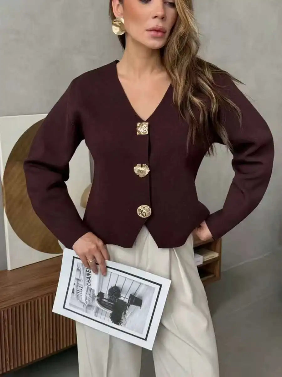 Marisol | Women's Knit Sweater Shirt, Collared Layering Piece